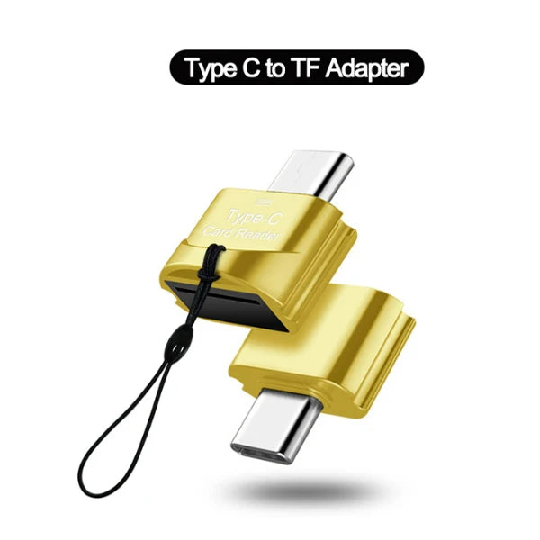 Lecteur de carte portable USB 3.1 Type C USB-C TF Micro SD OTG Adaptateur Type-C Lecteur de carte mémoire pour Samsung Macbook Huawei LeTV