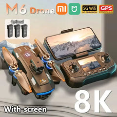 Xiaomi MIJIA M6 Drone professionnel 8K caméra Dron 5G WIFI FPV UAV avec écran télécommande RC Dron éviter avion quadrirotor
