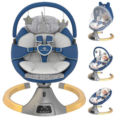 Chaise à bascule pour bébé, chaise apaisante, berceau électrique multifonctionnel pour bébé, berceau de couchage pour nouveau-né, balançoire électrique pour bébé