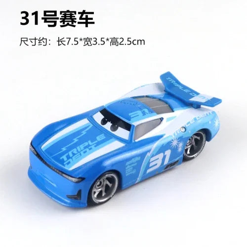 Tous les styles Disney Pixar Cars métal moulé sous pression voitures modèle Lightning McQueen alliage voiture numéro 4.19.28.36.51 101 série de course jouet