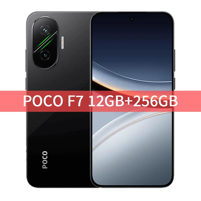 POCO F7 5G Version mondiale Snapdragon ®   8s Gen 4 NFC 6.83 1.5K AMOLED Écran 50MP Caméra OIS 6500mAh 90W HypeCharge Smartphone