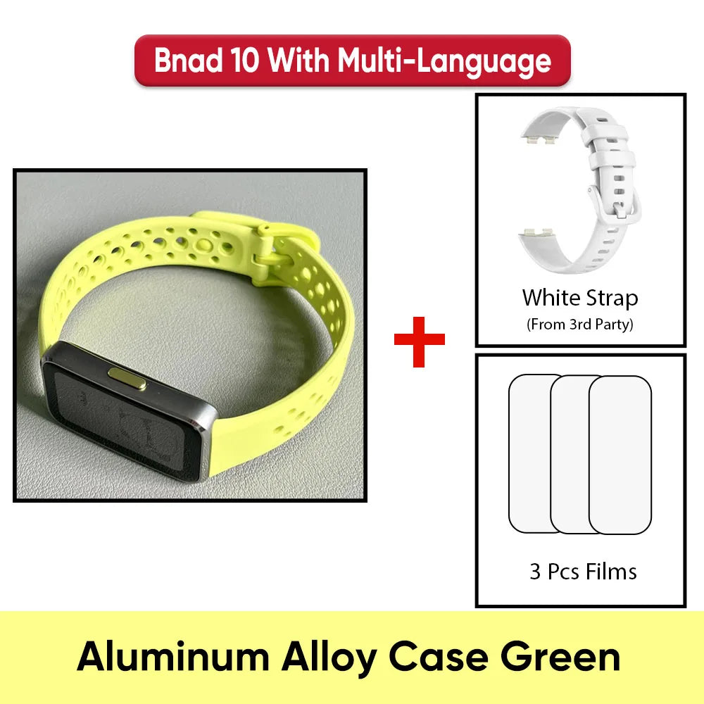 Montre connectée Huawei Band 10, originale, Compatible avec IOS et Android, suivi du sommeil, moniteur de santé, autonomie de 14 jours,