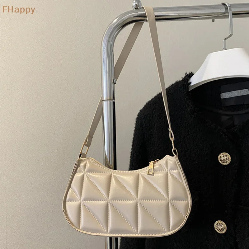 Mini sac de Shopping sous les bras pour femmes, fourre-tout rétro décontracté, sacs à bandoulière en cuir de couleur unie pour femmes