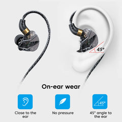 Olaf écouteurs filaires 3.5MM Jack/USB Type C Port dans l'oreille casque filaire Anti-chute stéréo Hifi écouteurs avec Microphone casque