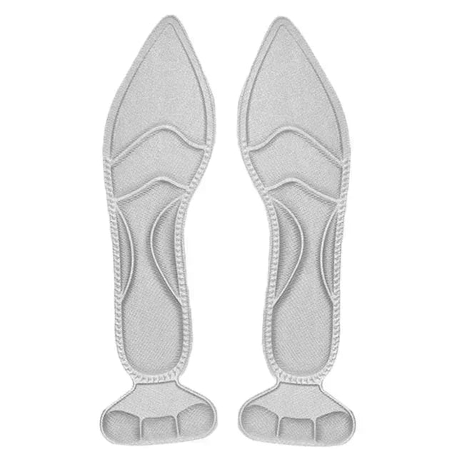 Semelles intérieures en mousse à mémoire de forme 7D pour femmes, chaussures à talons hauts 2 en 1, semelle intérieure antidérapante découpable, confortables et respirantes, coussinets de chaussures de Massage des pied