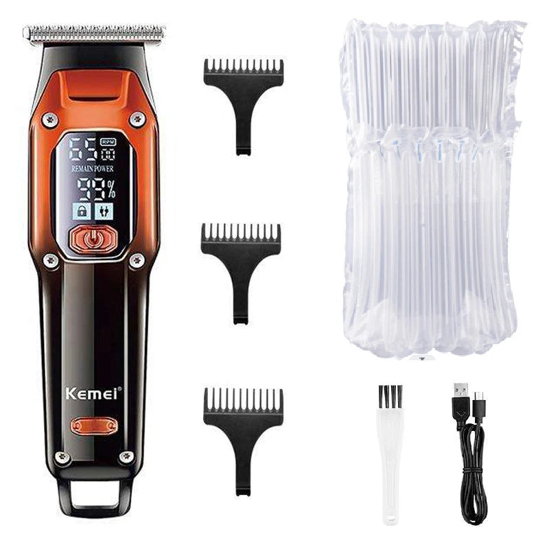 Original Kemei barbier tondeuse à cheveux professionnel électrique barbe tondeuse à cheveux Rechargeable Lithium coupe de cheveux Machine pour hommes