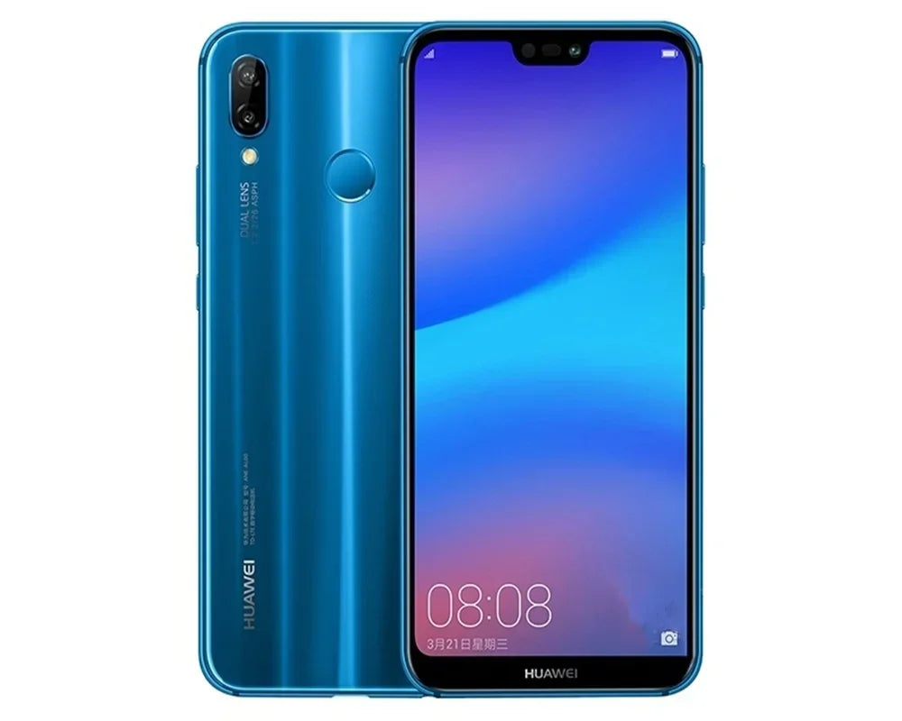 Huawei P20 Lite 4g SmartPhone CPU Kirin 659 3000mAh batterie 128GB ROM 16MP caméra Android Original utilisé téléphone