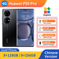 Huawei P50 Pro 4g SmartPhone CPU Snapdragon 888 6.6 pouces écran HarmonyOS 4360mAh batterie Original utilisé téléphone