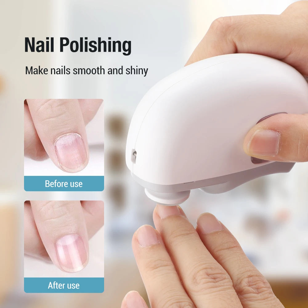 Coupe-ongles électrique, meulage et polissage avec lumière, automatique, Rechargeable, manucure pour bébé et adulte