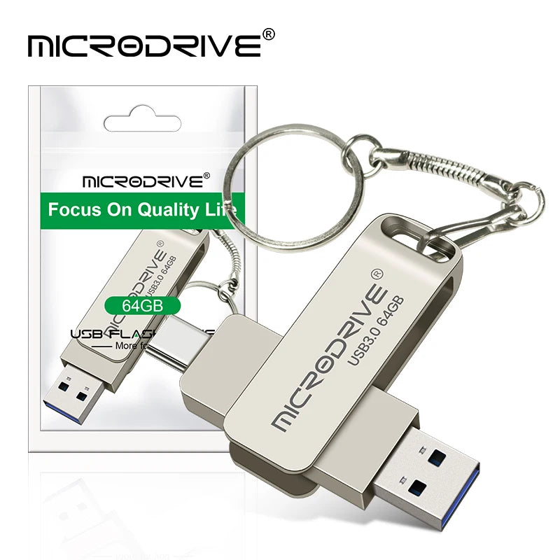 Clé USB C Type C USB3.0 64GB 128GB 256GB pour SmartPhone Huawei et Andriods