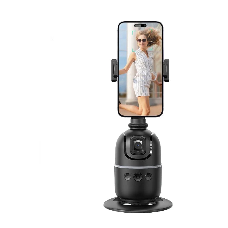 Bâton de Selfie à cardan intelligent AI, suivi automatique du visage, Rotation du cardan portable pour Smartphone, caméra, trépied vidéo, stabilisateur avec LED