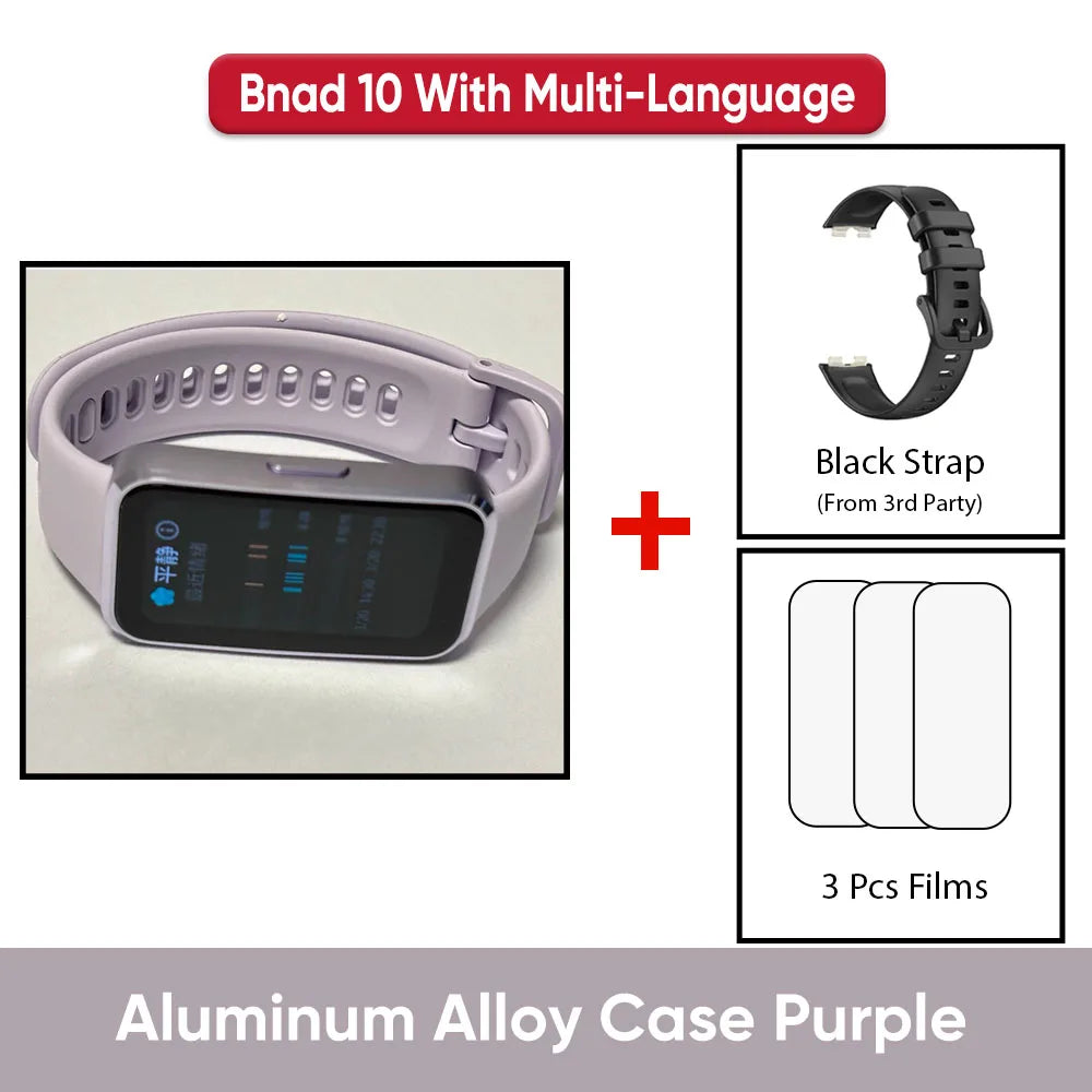 Montre connectée Huawei Band 10, originale, Compatible avec IOS et Android, suivi du sommeil, moniteur de santé, autonomie de 14 jours,