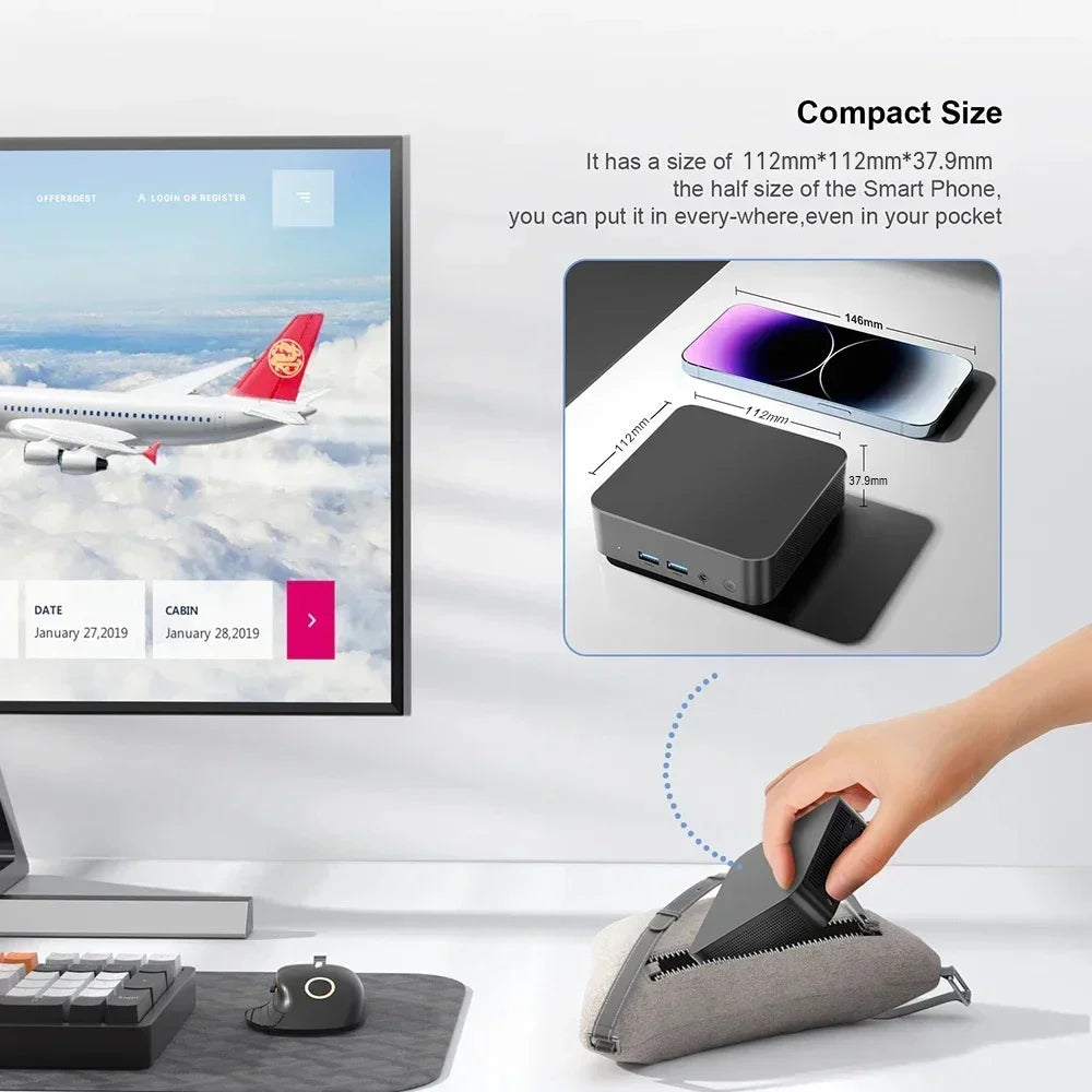 2025 Mini PC Core i9 8950HK Windows 11 Pro ordinateur de bureau ordinateur de jeu 16GB Ram 1TB SSD WiFi6 BT5.2 4K 60Hz petit ordinateur de poche