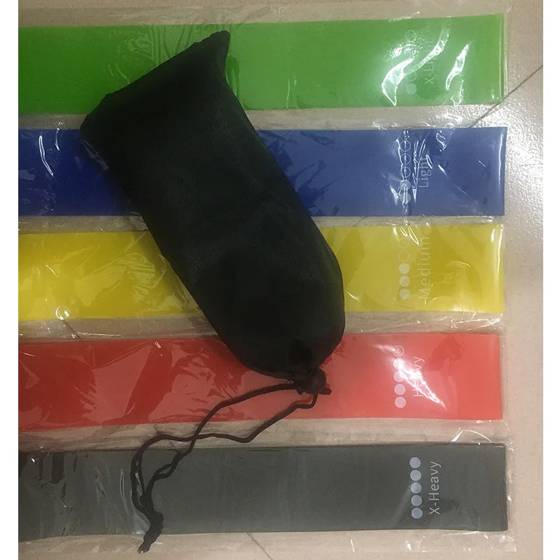 Bandes de résistance TPE, boucles en caoutchouc, ensemble de bandes d'entraînement de force, extenseur, équipement de gymnastique de Yoga, bande d'exercice élastique