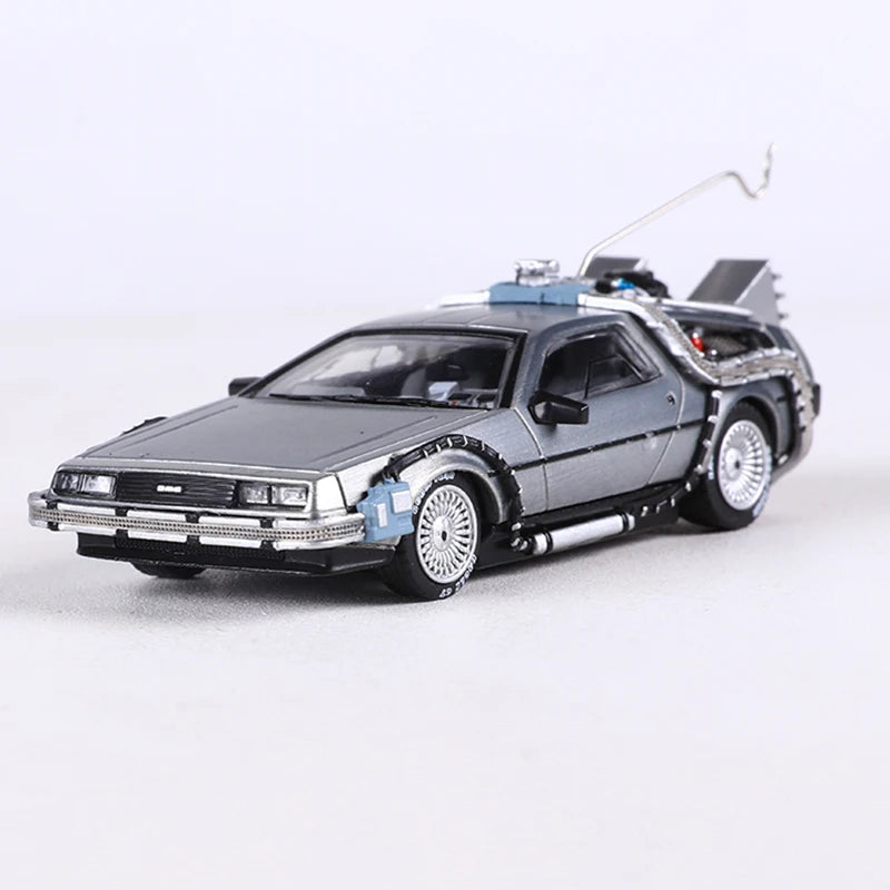MJ 1:64 DeLorean DMC I II III retour vers le futur Machine du temps Mr.Fusion modèle de véhicule jouet moulé sous pression