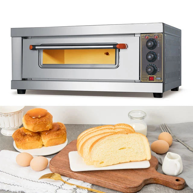 Cuisine commerciale 2 pont 4 plateaux four de cuisson pain industriel Pizza gâteau électrique boulangerie fours boulangerie machines fours Pizza