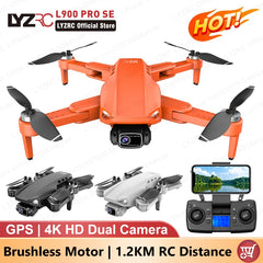 LYZRC L900 PRO SE 4K professionnel HD double caméra moteur sans brosse Drone GPS 5G Wifi longue Distance RC pliable RC quadrirotor
