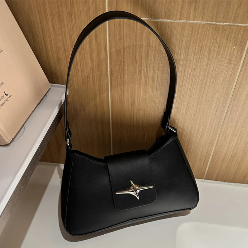 Petit sac à main classique Y2K pour femmes, marque de luxe, sacs à main Vintage en cuir PU, sacs à bandoulière pour dames, sac sous les bras quotidien, 2024