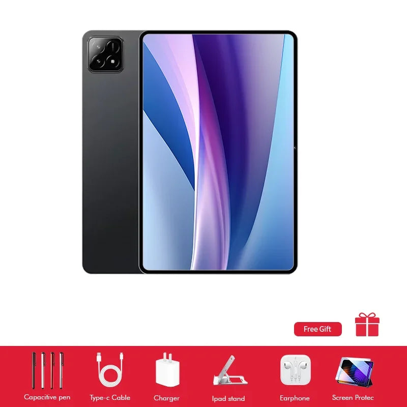 2025 nouvelle tablette PC originale édition mondiale Pad 7 Pro Ultra Snapdragon 8gen3, Android 14 HD 4K, 22 go + 2 to, double SIM 5G et WIFI