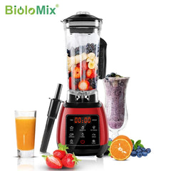 Mixeur digital professionnel 3HP sans BPA 2 LItres avec touche tactile, robot de cuisine blender, mélangeur et presse-agrumes très puissant pour faire de délicieux smoothies glacés aux fruits avec bouton sensitif
