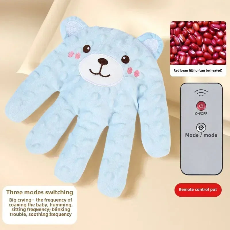 Oreiller de Sommeil Apaisant pour Nouveau-Né, Télécommande Électrique, Simulation de Paume, Accessoire de Soins pour Bébés