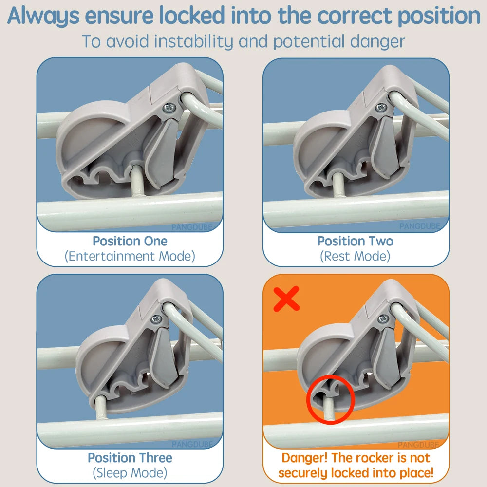 PANGDUBE bébé videur Portable siège videur pour bébés berceau ergonomique nouveau-né balançoire chaise infantile inclinable bébé chaise à bascule