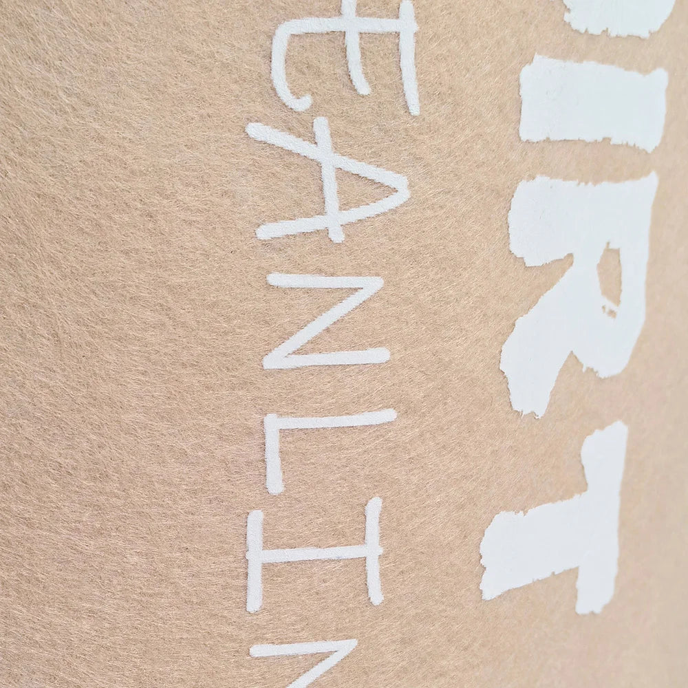 Panier à linge de grande capacité 41L avec poignée, panier de rangement pliable avec lettres imprimées, seau de couleurs mélangées pour l'organisation de la maison