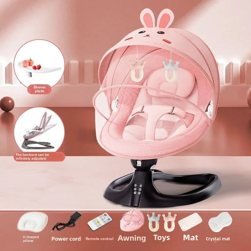 Électrique apaisant bébé bascule inclinable berceau chaise électrique nouveau-né et sieste nourrissons apaisant bascule bébé balançoires