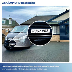 ALEVIO Caméra surveillance extérieure solaire sans fil 2,5K, Wifi 2,4G/5G, autonomie ultra longue, éclairage intelligent PIR, vision nocturne couleur, détection IA, Caméra à batterie étanche