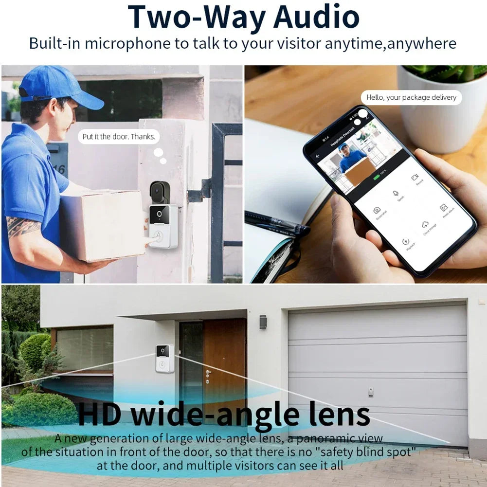 For Home Security Smart Home Security Camera Home Monitoring Easy Installation High-Quality ABS Material Technology