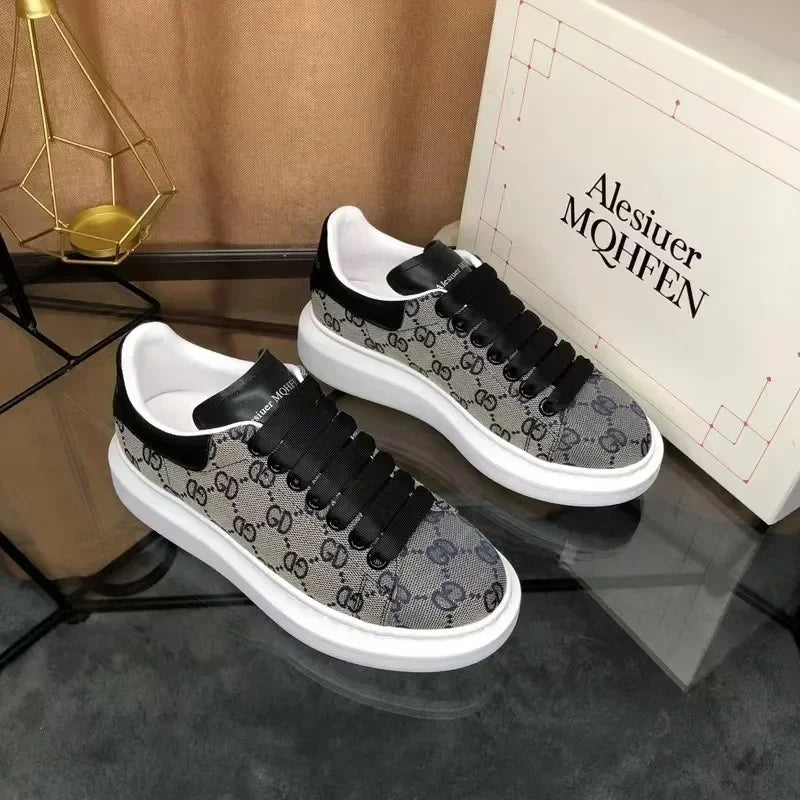 2025 hommes femmes chaussures décontractées Couple tout-match gros à lacets baskets mode surélevé Muffin chaussures homme conseil chaussure Mujer Hombre