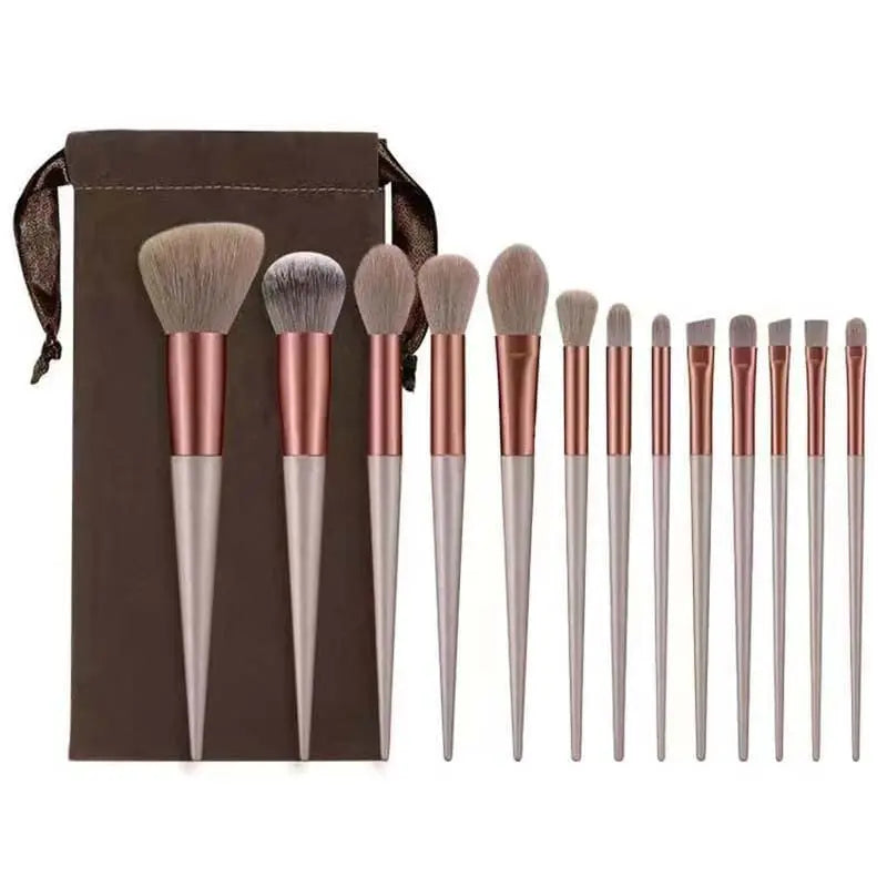 Makeup Brushes Set With 4 Sponge Puff Make-up for women Korean Cosmetics Foundation Blush Brush Complete Kit