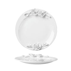 Bol à fleurs, assiette, tasse et vaisselle à main en Relief européen, ensemble pour le thé de l'après-midi à la maison, assiette d'exposition en céramique exquise