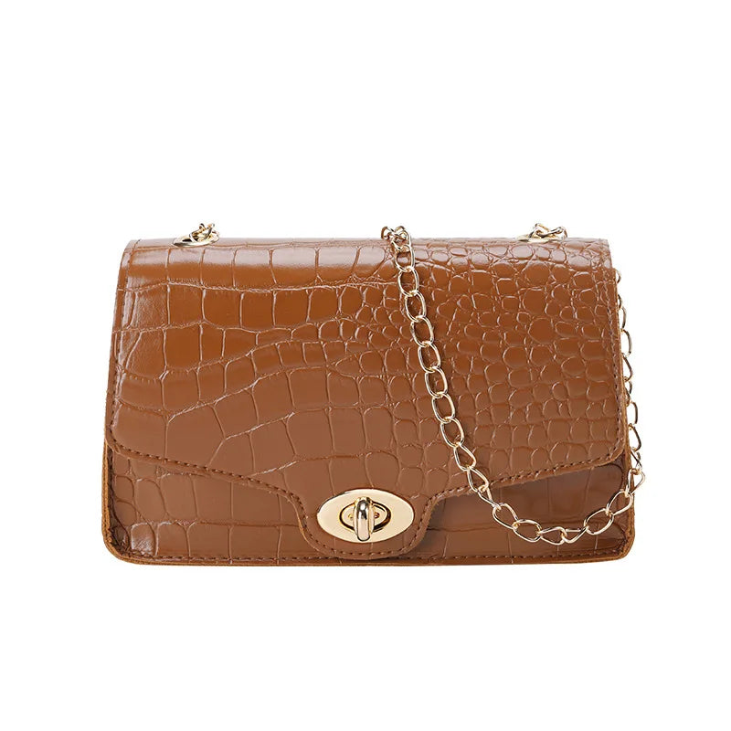 Petit sac messager en cuir noir pour femmes, sac à bandoulière tendance pour dames, sacs à main de luxe simples