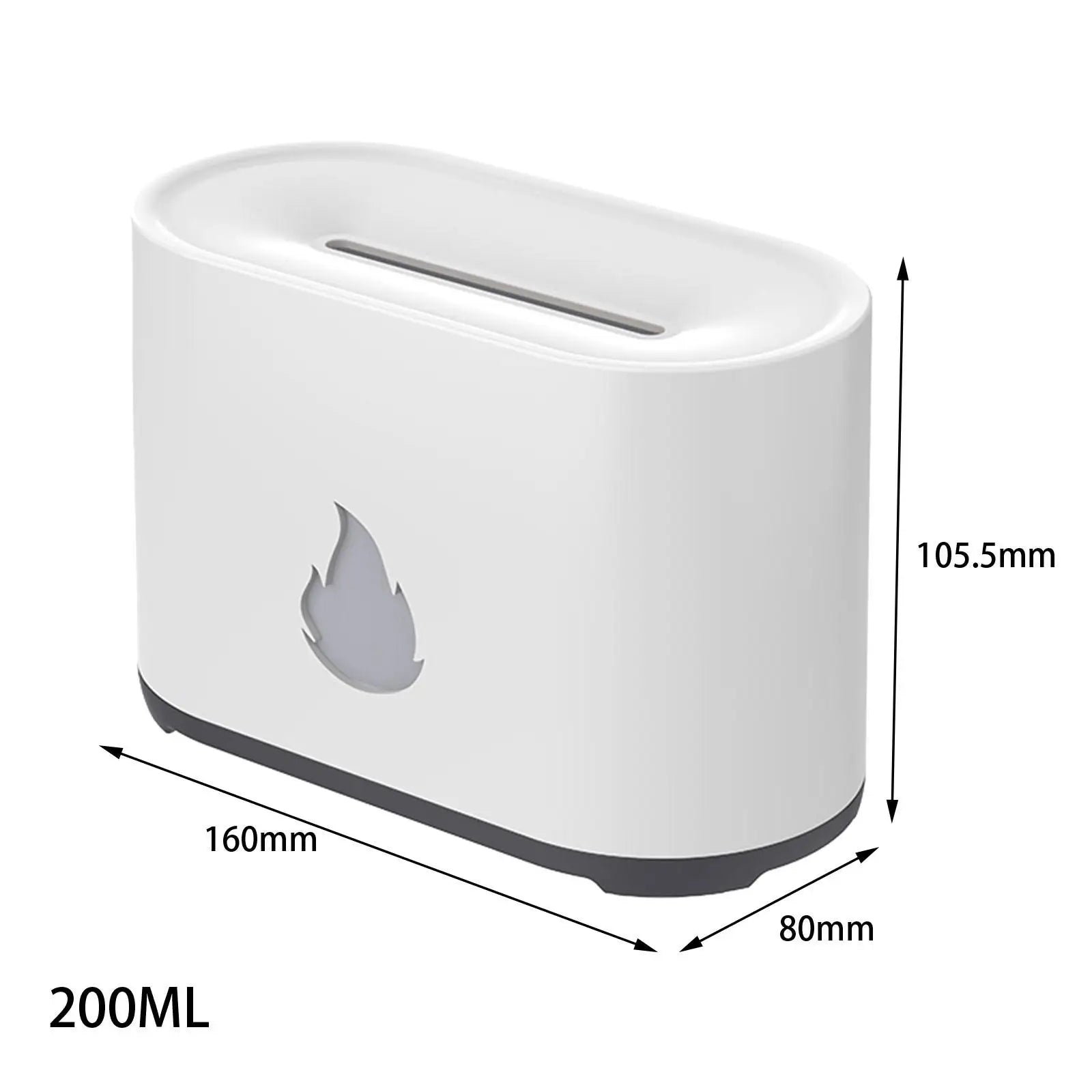 Humidificateur portatif de flamme de feu d'air h2o de salle de couleur de changement de Led Usb de brume fraîche humidificateur de diffuseur d'huile essentielle d'arome