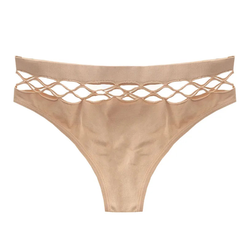 Lingerie sexy sans couture pour femmes, sous-vêtements élastiques pour femmes, filet de pêche, string G, culotte Europe, livraison directe, nouveau, 2020