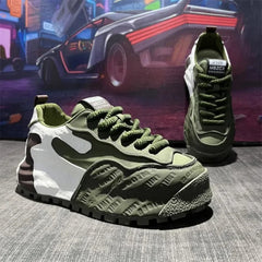 Baskets exquises pour hommes, personnalité de la mode, chaussures décontractées simples et polyvalentes pour jeunes, chaussures de sport de course confortables et durables