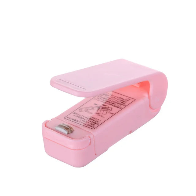 Scelleuse thermique pour sacs portables, sac de rangement en plastique, Mini Machine à sceller, autocollant pratique pour aliments, collations, Gadgets de cuisine