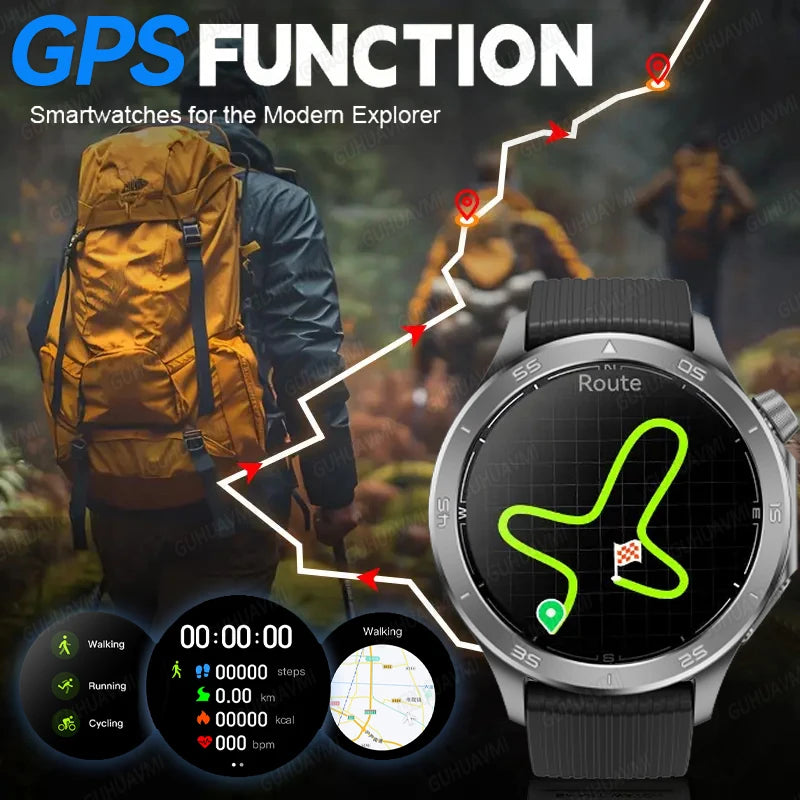 2025 nouveau pour montre OPPO X2 Smartwatch GPS Sport boussole piste fréquence cardiaque musique Bluetooth appel IP68 étanche AMOLED montre intelligente