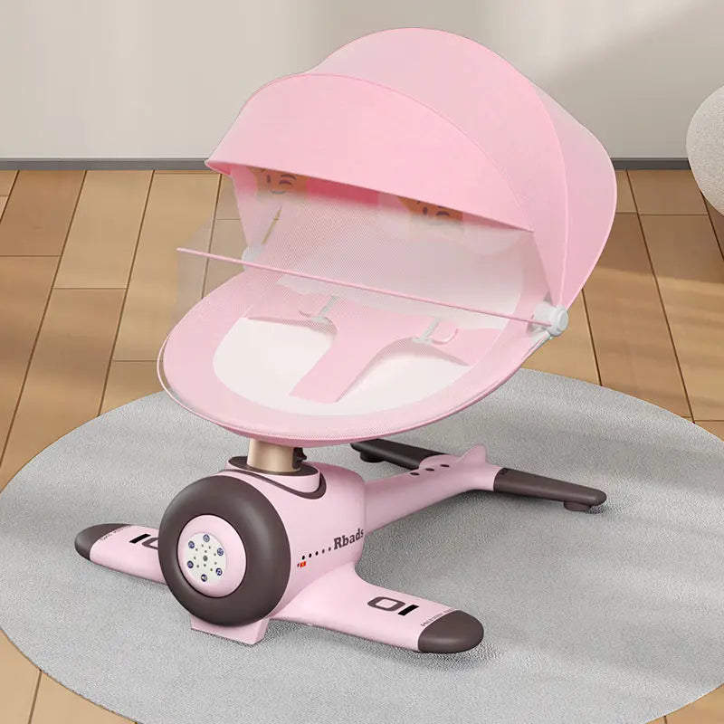 Chaise à bascule électrique de dessin animé pour bébé, chaise apaisante de musique Bluetooth pour bébé, berceau de couchage pour bébé, berceau électrique pour nouveau-né