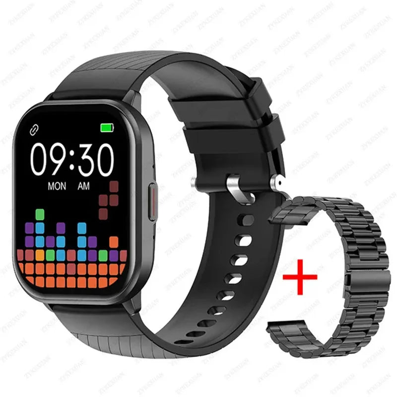 2024 New For Huawei Xiaomi 100+ Sports Mode Smart Watch Men Women Heart Rate Blood Pressure HD Bluetooth Call Smart Watch Men's
