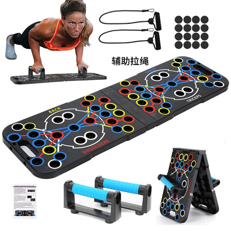 Planche de soutien Push Up, exercice multifonctionnel de la poitrine et des muscles abdominaux, planche d'entraînement domestique pour hommes et femmes, Fitness