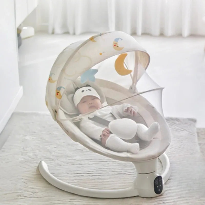 Balançoire pliable pour bébés, chaise à bascule électrique, lit à bascule, berceau électrique pour bébé, prendre bébé pour dormir, libérez vos mains
