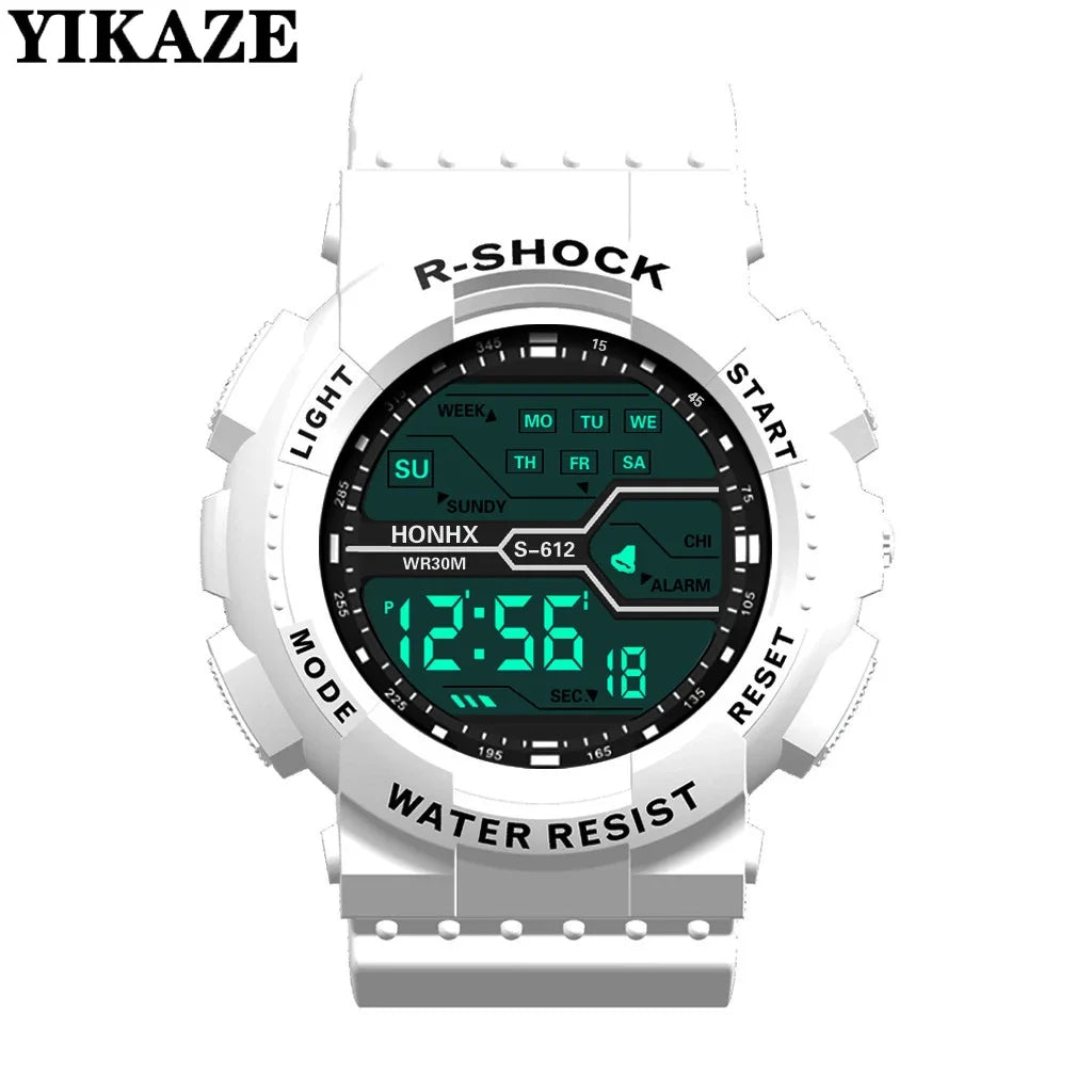 Men's Watch Sports Digital Watches for Man Big Dial Luminous Waterproof Alarm Clock Multifunction Military Electronic Wristwatch