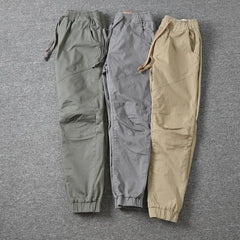 Pantalon de jogging élégant sport couleur Pure pantalon mince couleur unie homme Cargo pantalon hommes vêtements