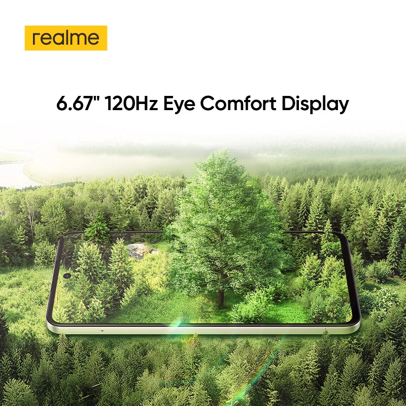 [Première mondiale] realme C71 Smartphone 6300mAh batterie 45W Charge 6.67 "120Hz affichage 50MP AI caméra UNISOC T7250 Chipset NFC