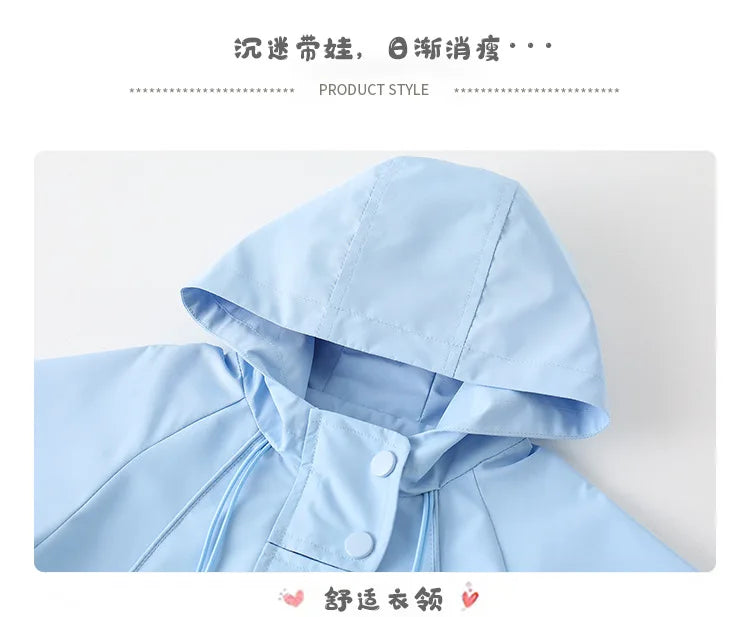 Combinaisons à capuche pour bébés garçons et filles, vestes coupe-vent, barboteuse à manches longues pour nouveau-nés, vêtements d'extérieur d'automne et d'hiver, nouvelle collection