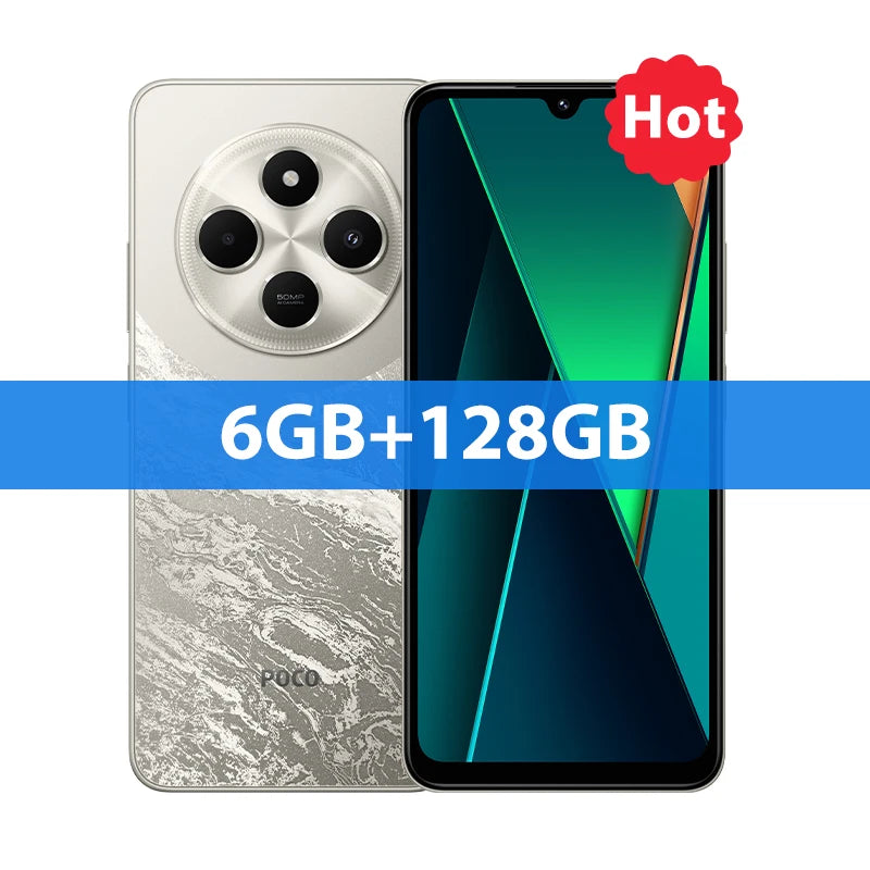 POCO C75 Version mondiale Smartphone NFC 128GB 256GB 6.88 
