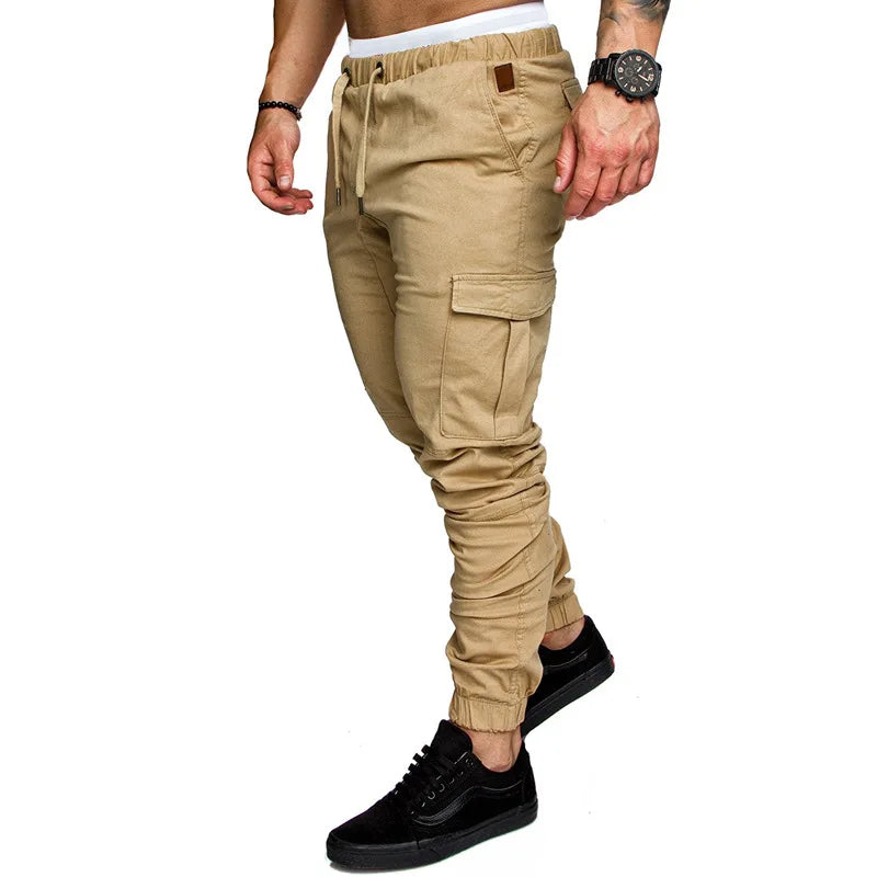 Nouveau outillage pantalon multi-poches pantalon Cargo homme tissu tissé décontracté Style Safari Joggers hommes