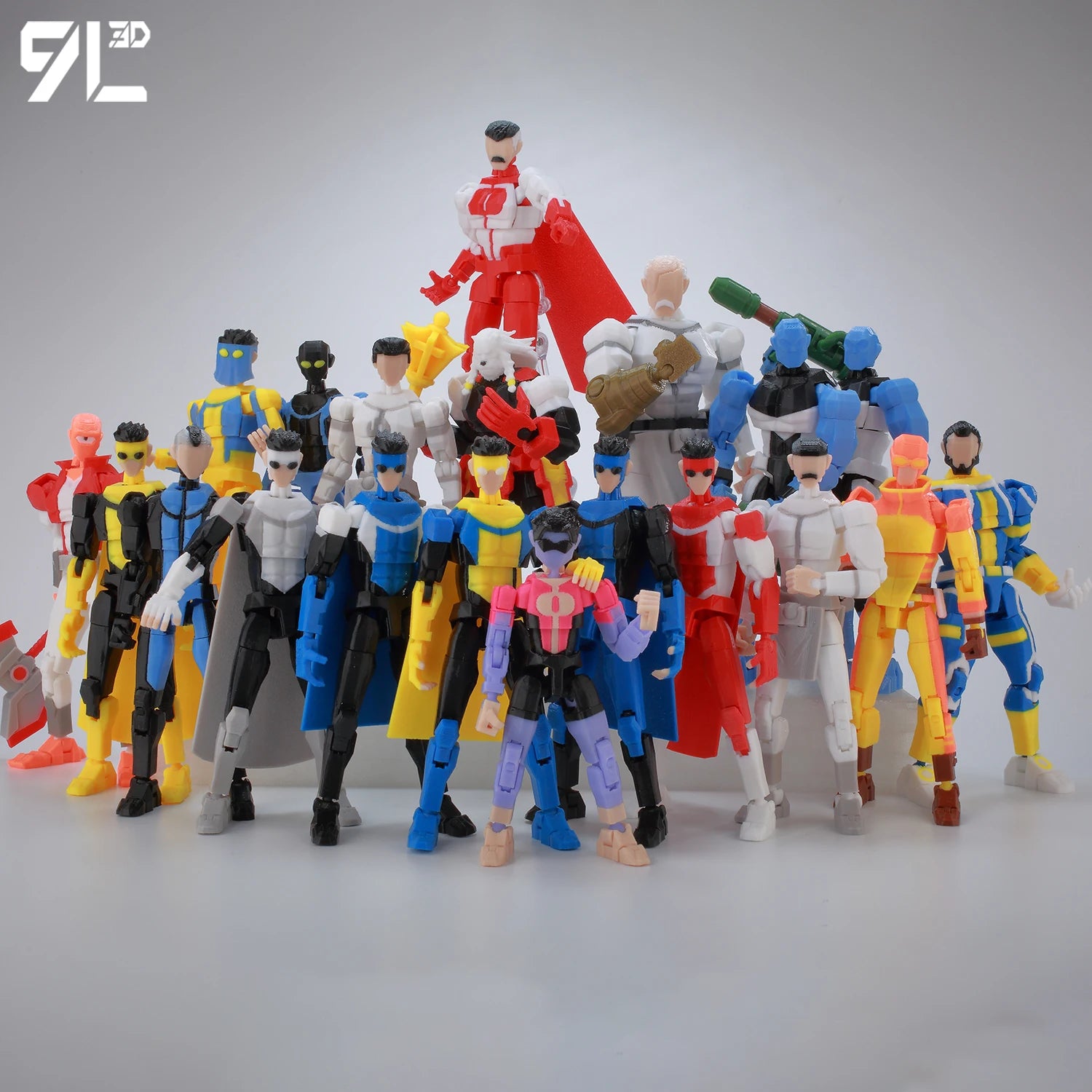 9L3D super-héros imprimés Invincible 2.0 Anime multi-articulé Shapeshift jouets figurines d'action cadeaux d'anniversaire pour les Fans d'anime Titan13